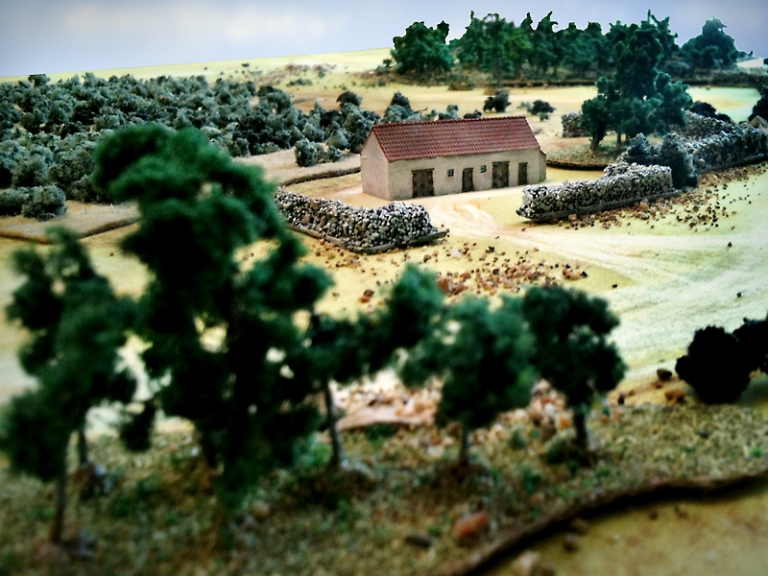 A closer look to the center of the battlefield. That farm is going to become the strong point of the Commonwealth forces' defence.
