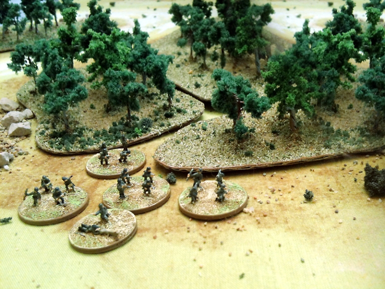 The 1st german platoon spotted by...