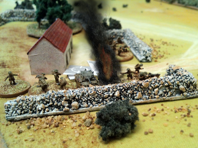 ...but the armour of the A13s had little chances to survive of the 75mm fire!